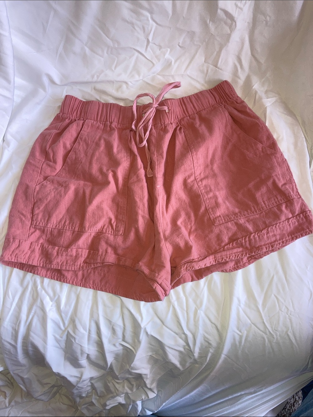 Women's Pink cotton Shorts